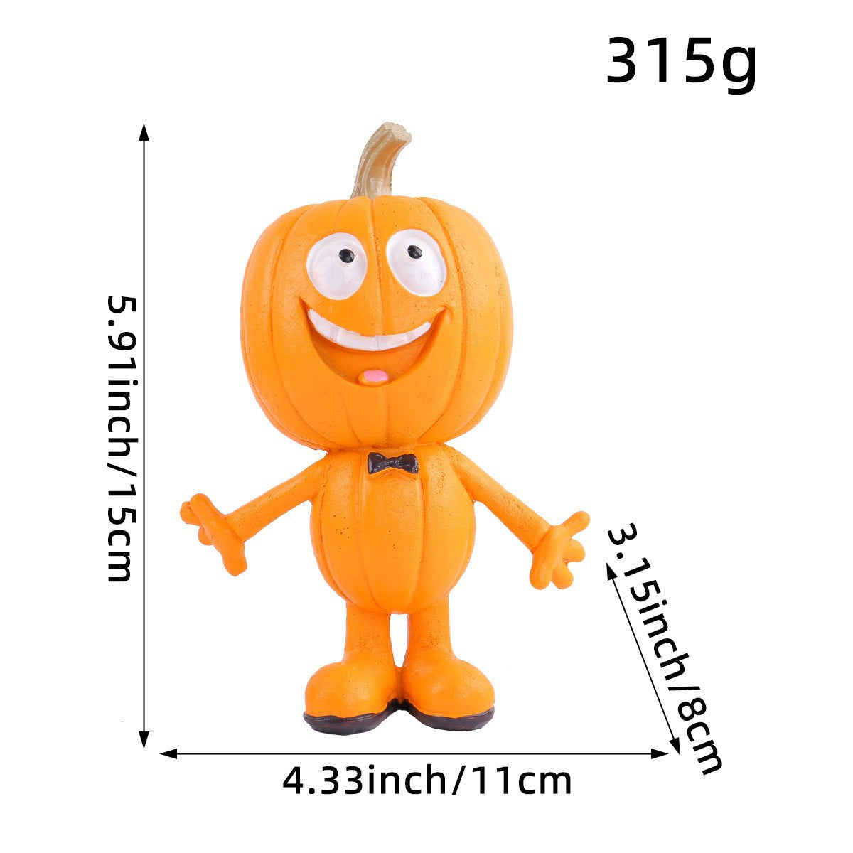 Lustige Halloween Kürbisfigur Brehn