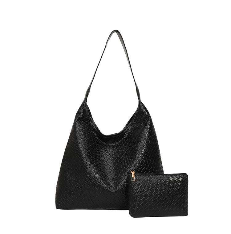 Elegante strukturiert Leder Hobo Handtasche Brehn