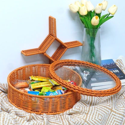 Damen Elegante Obstschale mit Klarglasdeckel Brehn