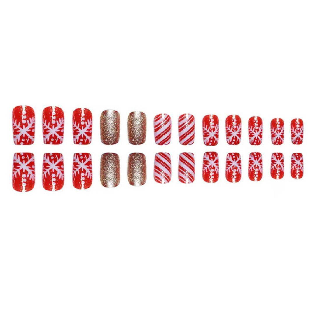 Festliche Themen Press-On Nagelkunst Set Brehn