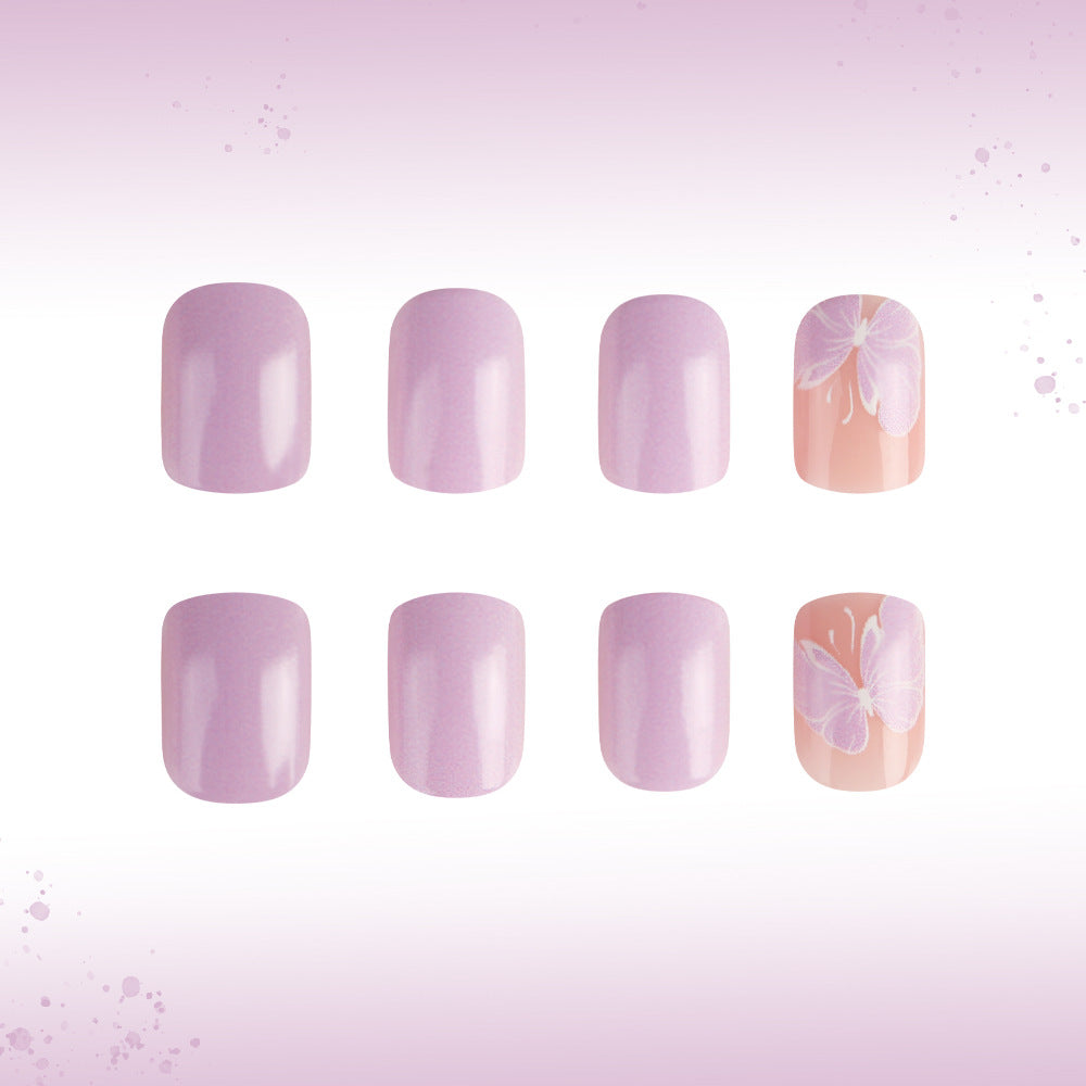 Elegante florale Gel-Nagelkunst Brehn