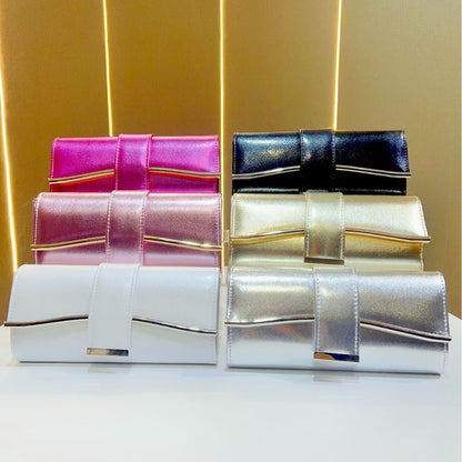 Metallic Abend-Clutch