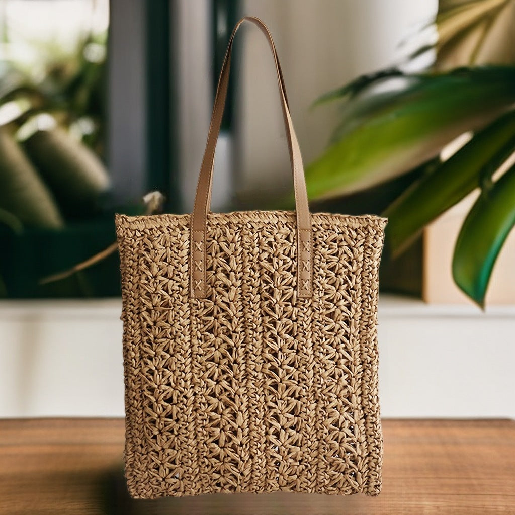 Handgefertigte Strandtasche Im Modernen Makramee-Stil Brehn