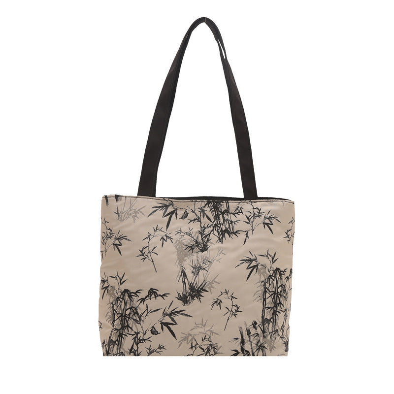 Stylische Bambusdruck-Tasche Brehn