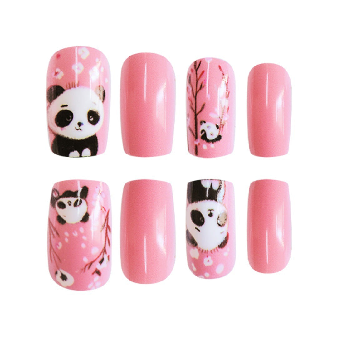 Thematic Panda Kunst Press-On Nagel Set Brehn