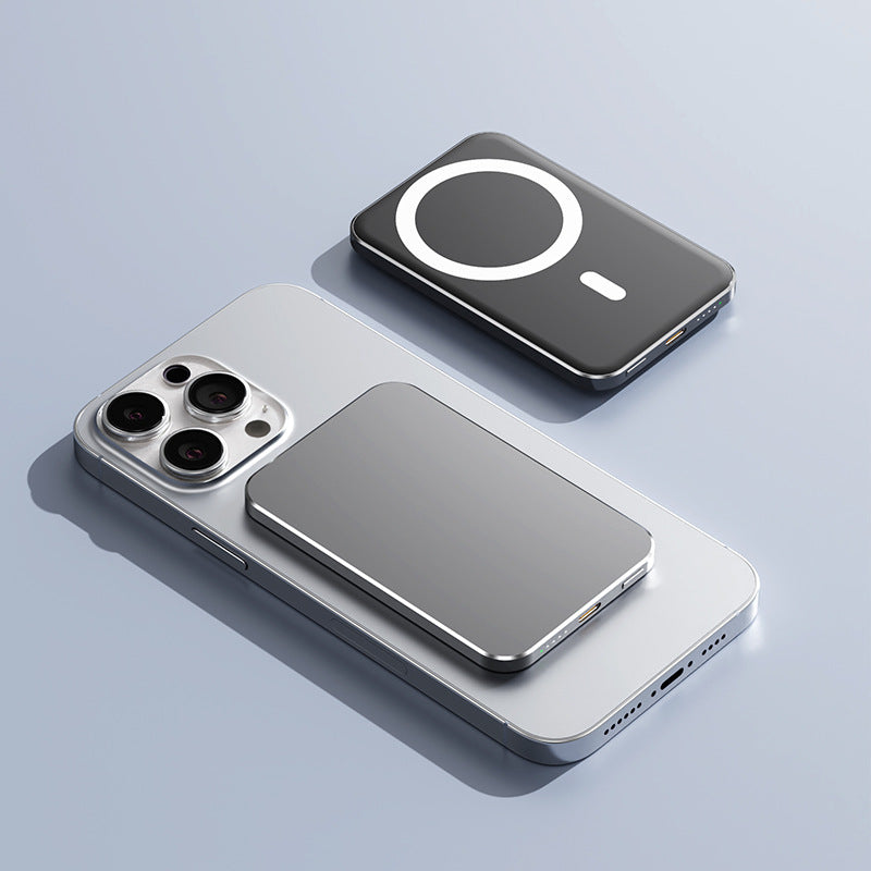 Magnetische Powerbank mit Schnellladender Qi-Funktion Brehn