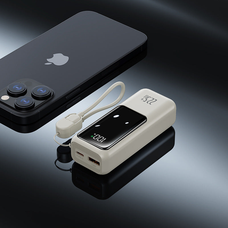 Tragbare Powerbank mit Digitaler Energieanzeige und Schnellladefunktion Brehn