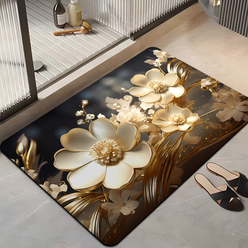 Floral Design Badezimmermatte Brehn