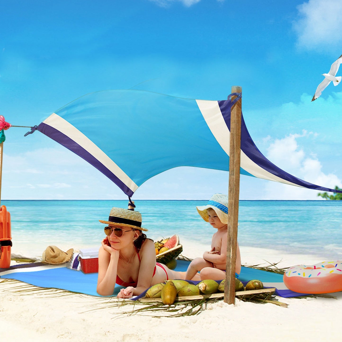 Strand-Sonnenschutz-Zelt Brehn