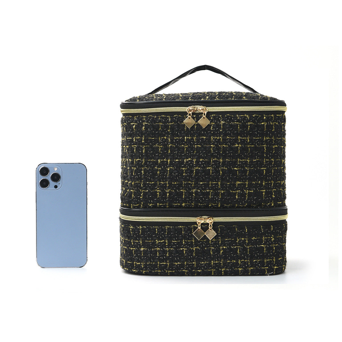 Kosmetik-Organizer-Tasche mit Elegantem Gewebe Brehn