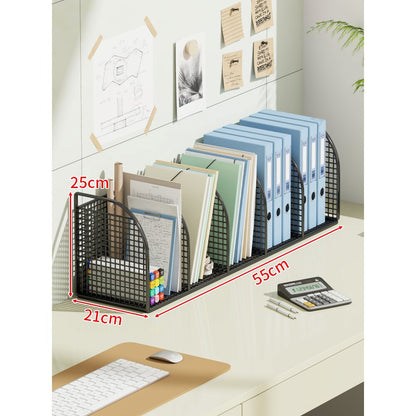 Multi-Ebenen Winkel-Mesh-Schreibtisch Datei- und Ordner-Organizer