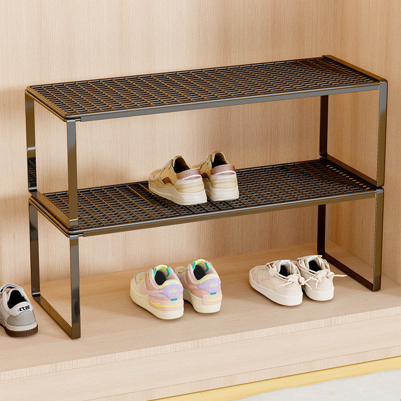 Verstellbarer erweiterbarer Metal Schuhregal-Organizer