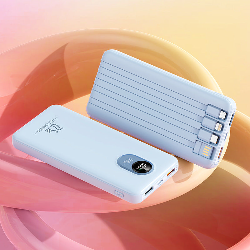 Leistungsstarke Powerbank mit Multifunktionalem Ladeanschluss und Intelligenter Led-Anzeige Brehn