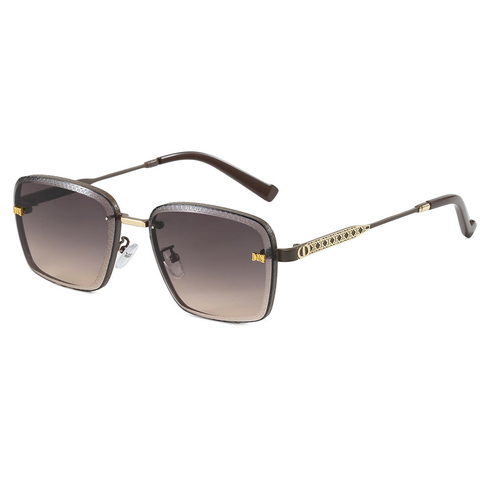Damen Modische quadratische Sonnenbrille mit luxuriösen Details Brehn