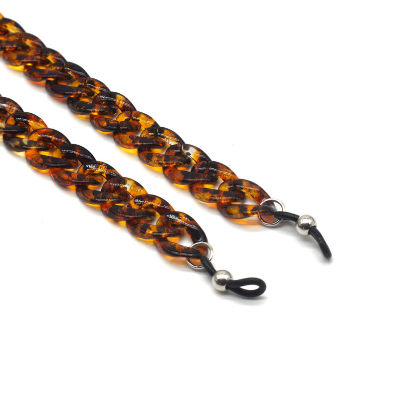 Stilvolle Schildpatt Brille Kette Brehn