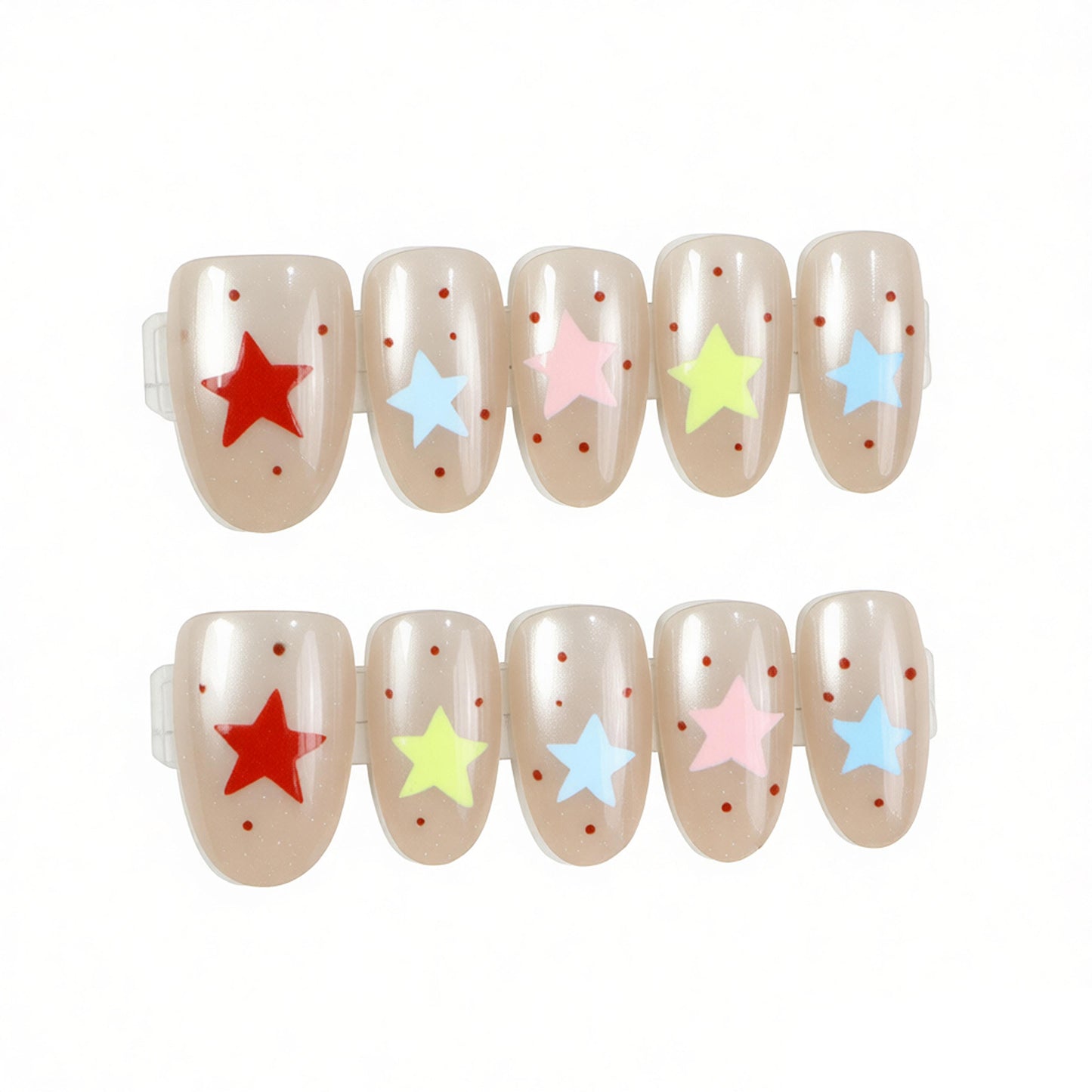 Künstlerisches Themen-Press-On-Nagelset Brehn