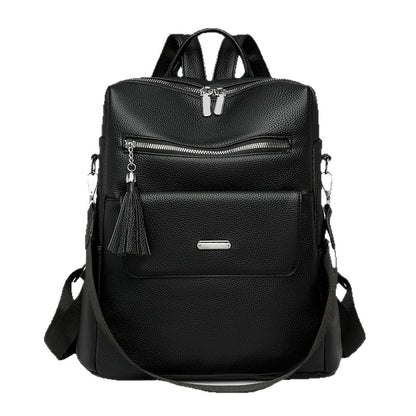 Stylischer Mehrfach-Taschen Leder Rucksack Brehn 1788673935