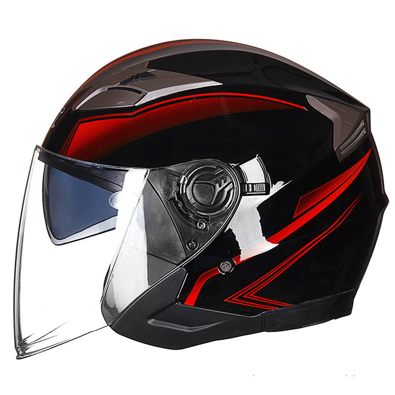 Vollschalen-Motorradhelm mit integriertem Visier Brehn