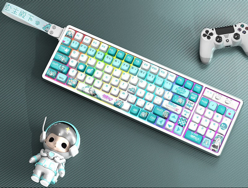 Anpassbare RGB Gaming-Tastatur mit künstlerischen Tastenabdeckungen Brehn