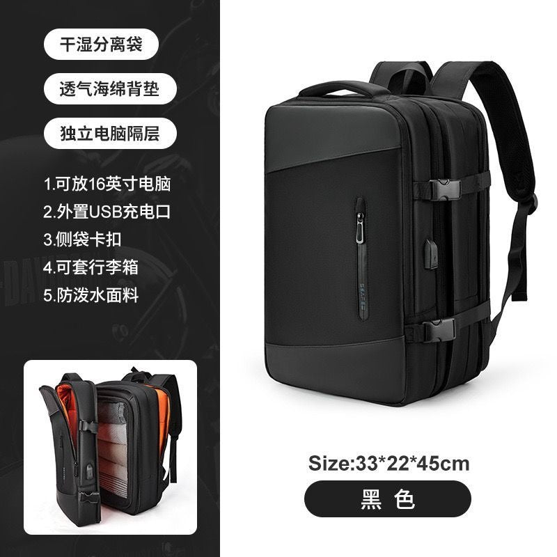 Multifunktionaler Laptop-Rucksack Mit Usb-Ladeanschluss Und Wasserabweisendem Material Brehn