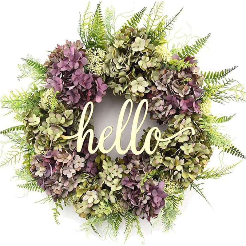 Blumiger Willkommenskranz