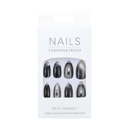 Künstlerisches Grafik Press-On Nagelset Brehn