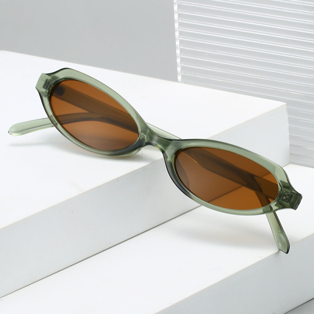 Modische ovale Rahmen-Sonnenbrille Brehn