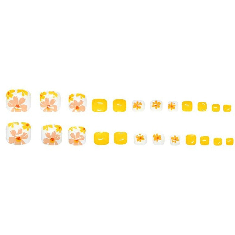 Floral Nail Art Pediküre Set Brehn