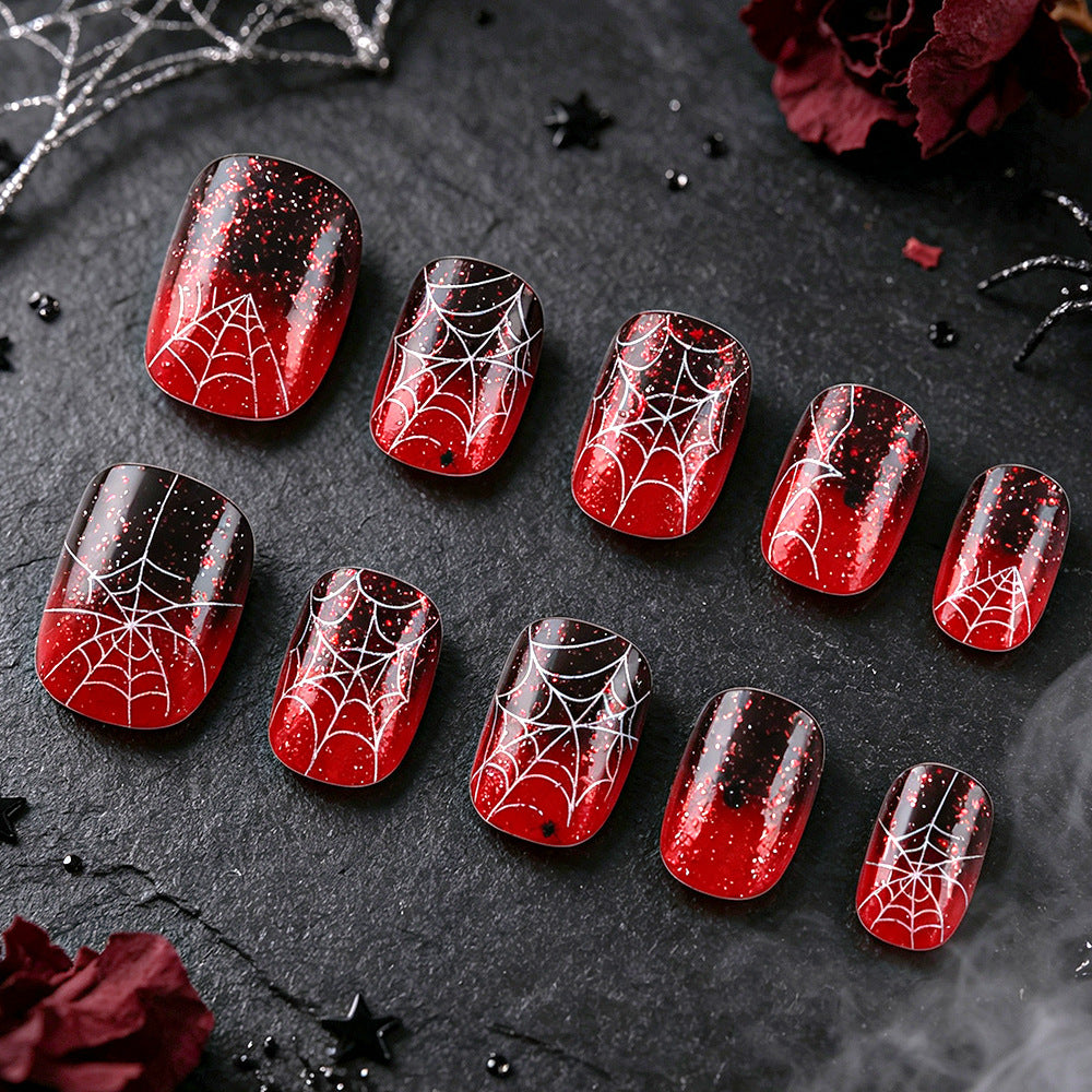 Spider-Inspired Nail Art Set Brehn