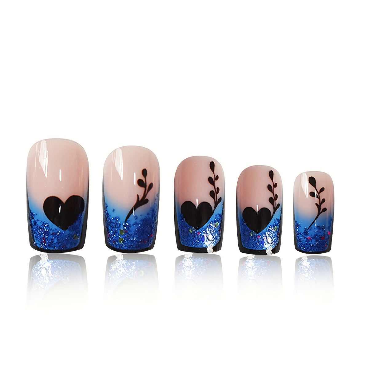 Künstlerische Farbverlauf Nagelkunst Brehn