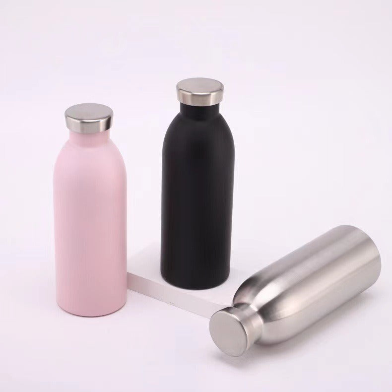 Damen isolierte Edelstahl Trinkflasche mit ergonomischem Design Brehn