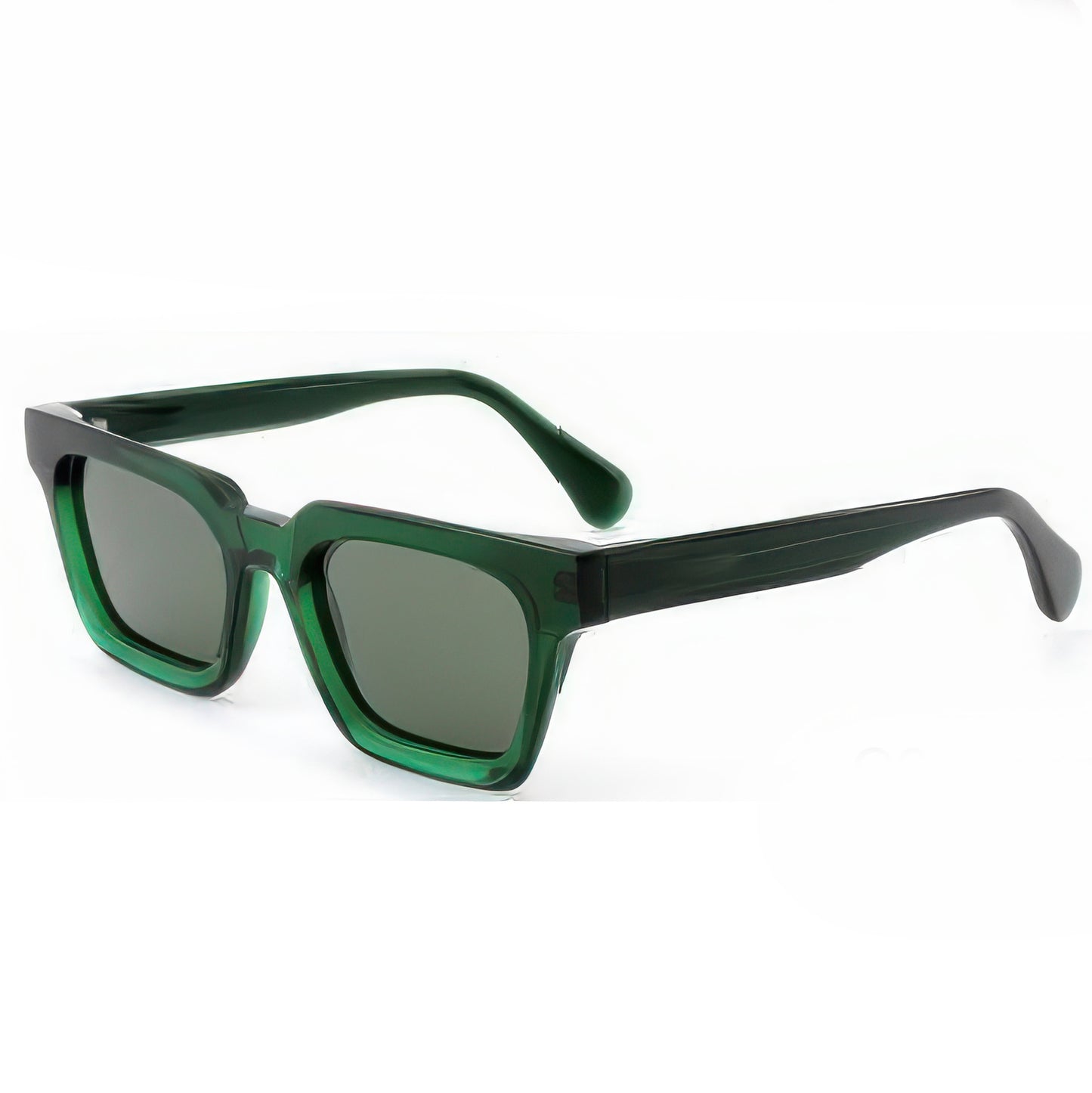 Damen stylische Sonnenbrille im modernen Design mit robustem, transparenten Rahmen Brehn