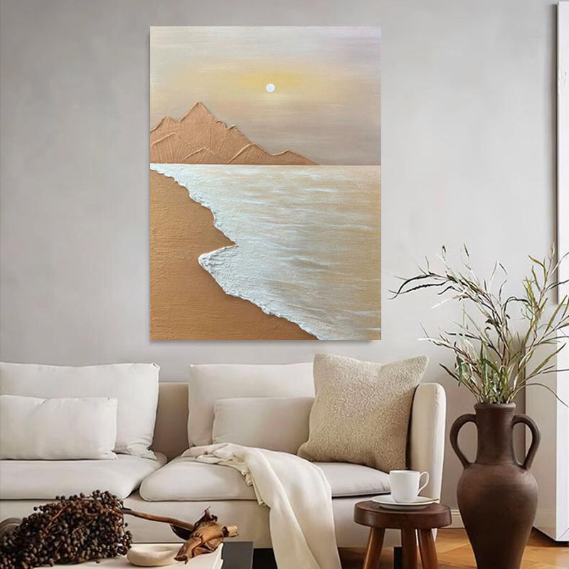 Abstrakte Küstenlandschaft Leinwandkunst