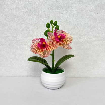 Lebensechte künstliche Orchideenpflanzenanordnung für die Innendekoration