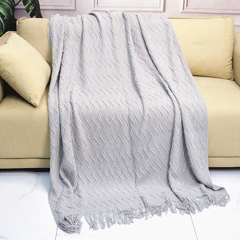 Texturiertes Muster Wurfdecke