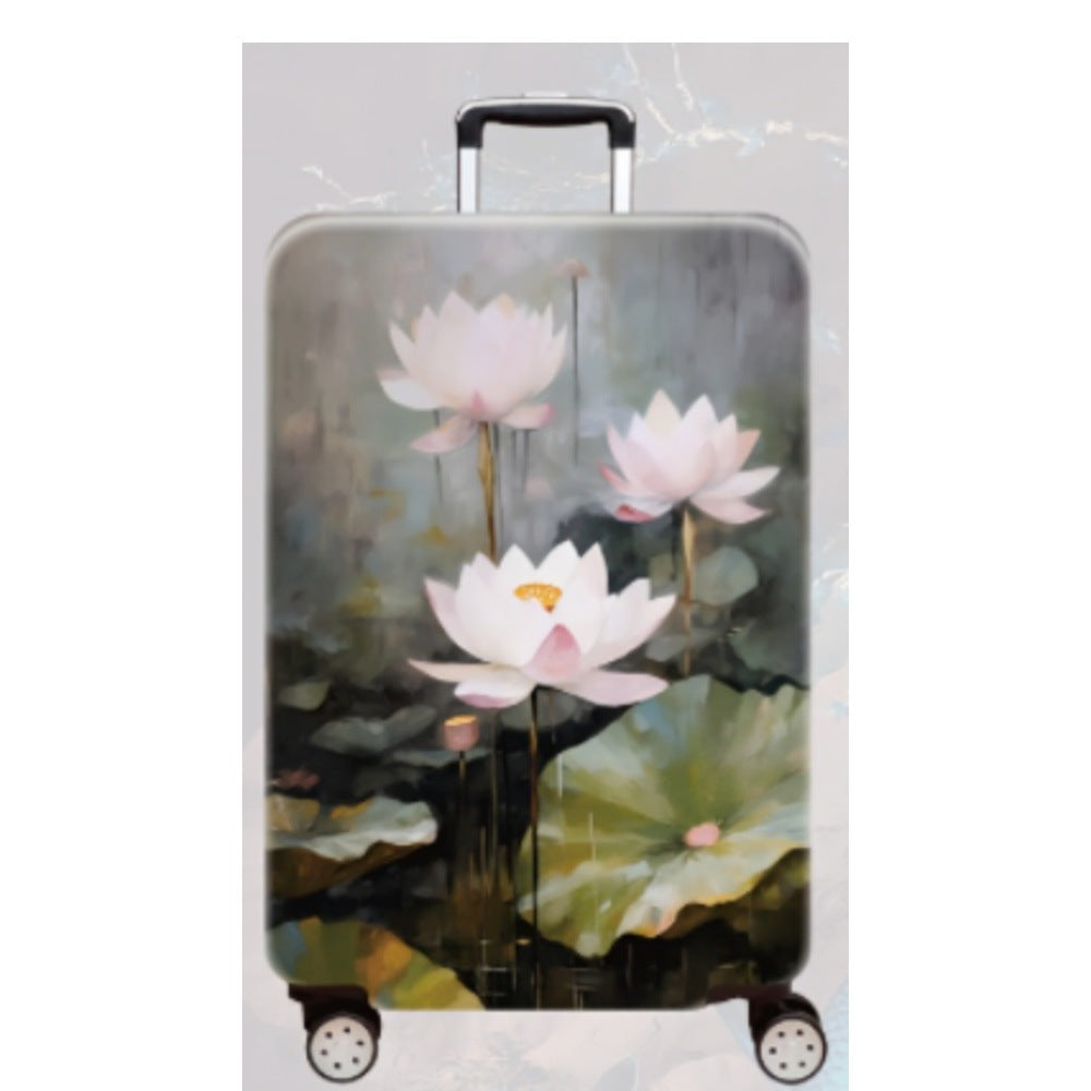 Damen Hartschalenreisekoffer mit elegantem Lotusdesign Brehn