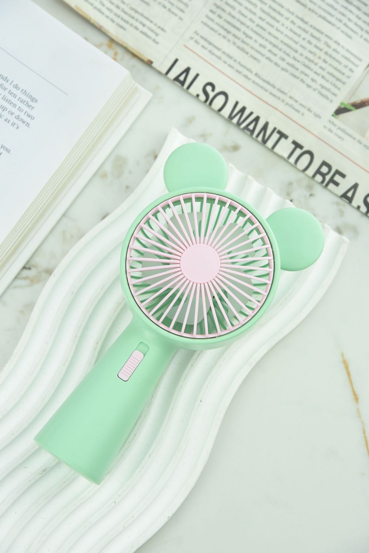 Damen Tragbarer Handventilator mit lustigem Tierdesign Brehn