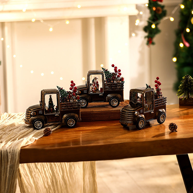 Dekoratives Lkw Modell mit Weihnachtsbeleuchtung Brehn