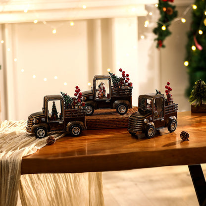 Dekoratives Lkw Modell mit Weihnachtsbeleuchtung Brehn