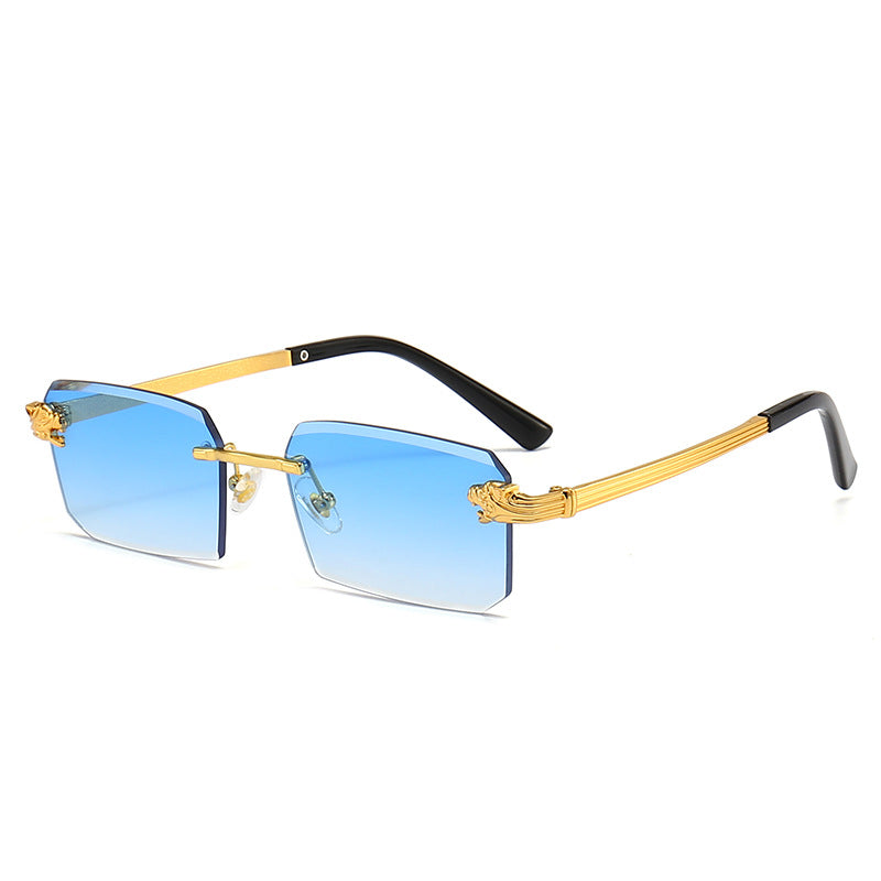 Damen Modische Sonnenbrille mit facettiertem Rahmen und luxuriösen Akzenten Brehn
