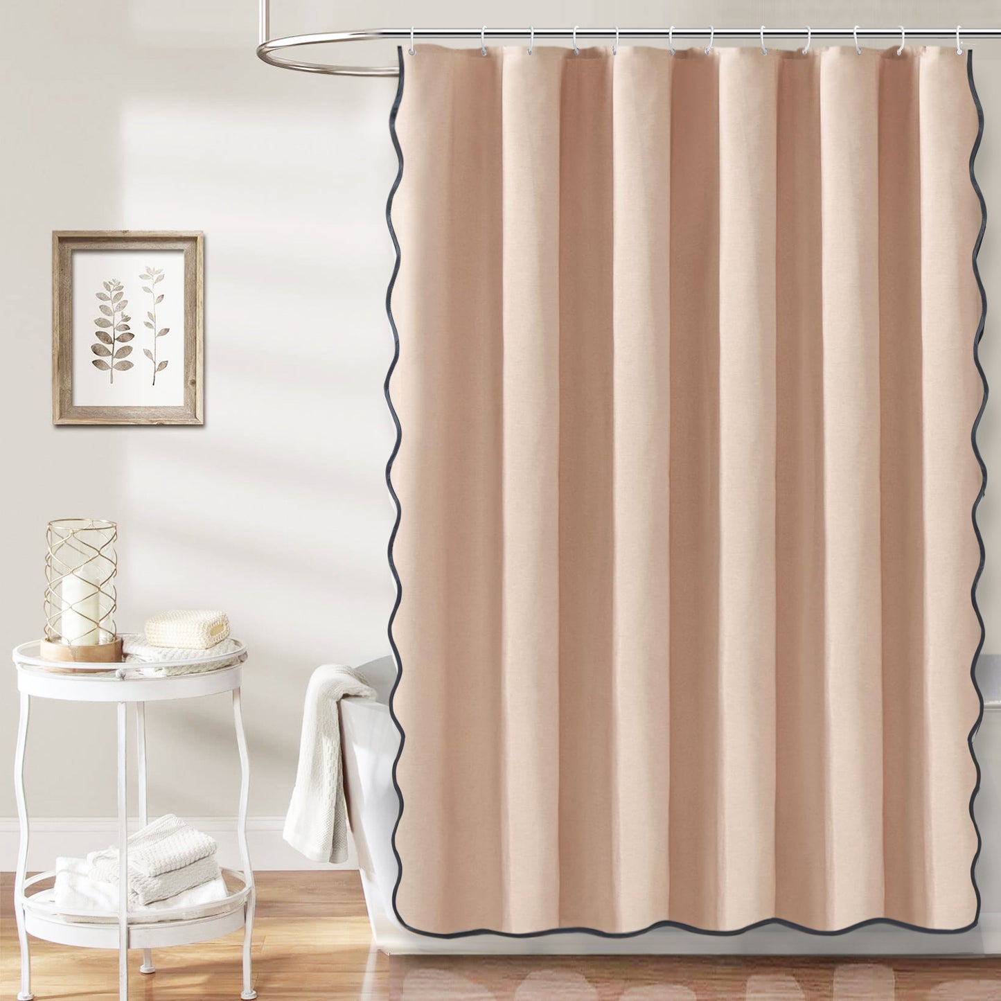 Elegante gewellte Duschvorhang Brehn