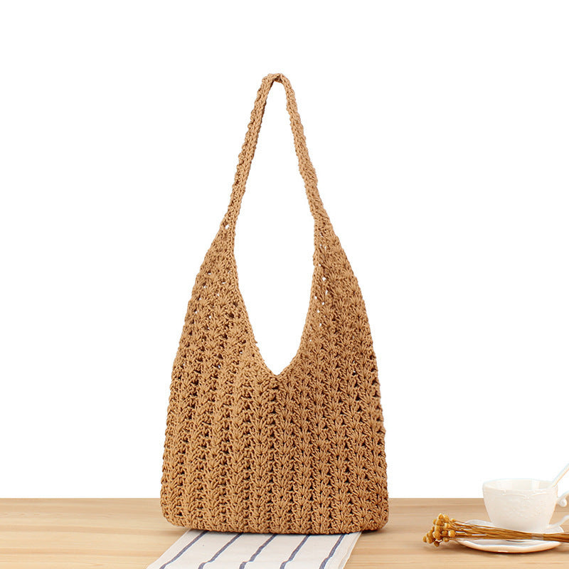 Handtasche Aus Handgeknüpftem Naturmaterial Brehn