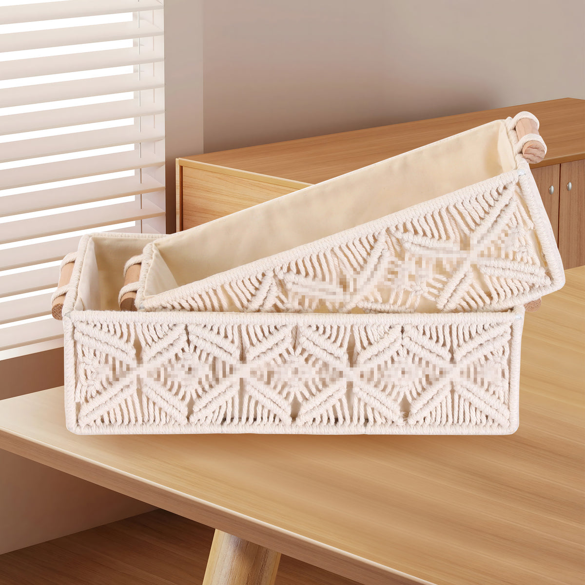 Macramé Aufbewahrungskörbe