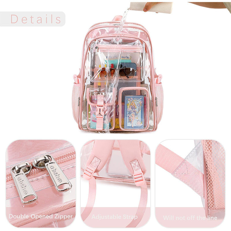 Transparente Multifunktionale Schulrucksack Brehn