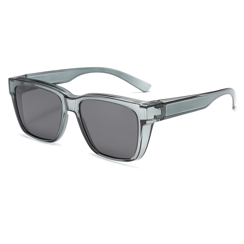 Damen moderne quadratische Sonnenbrille mit robustem Rahmen Brehn