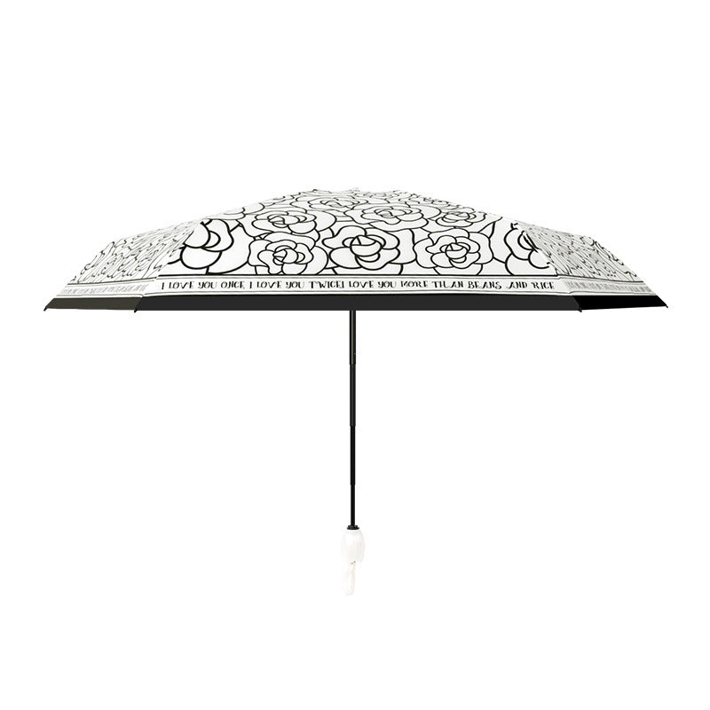 Damen Faltregenschirm mit verspieltem Blumendesign Brehn