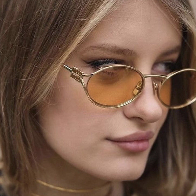 Damen elegante ovale Sonnenbrille Brehn