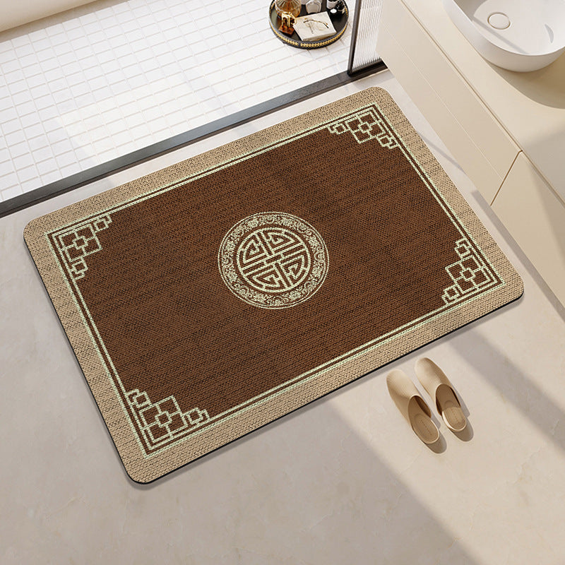 Elegante geometrische Badmatte Brehn