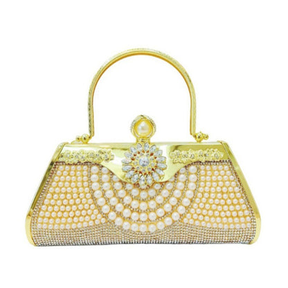 Vintage Perlenverzierte Abendtasche
