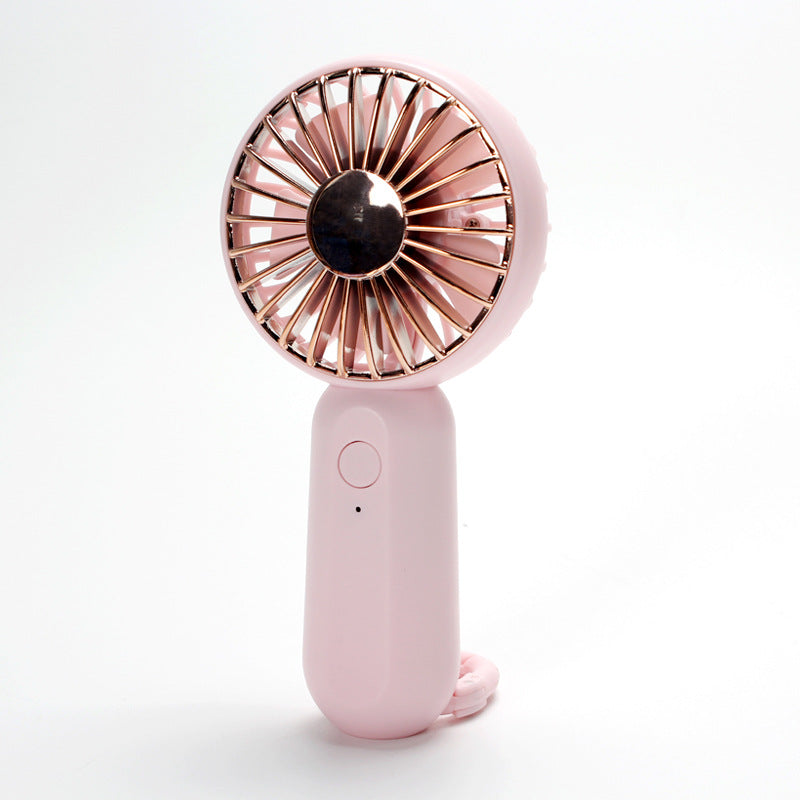 Unisex nan tragbarer Mini-Handventilator mit USB-Aufladung und Trageschlaufe Brehn